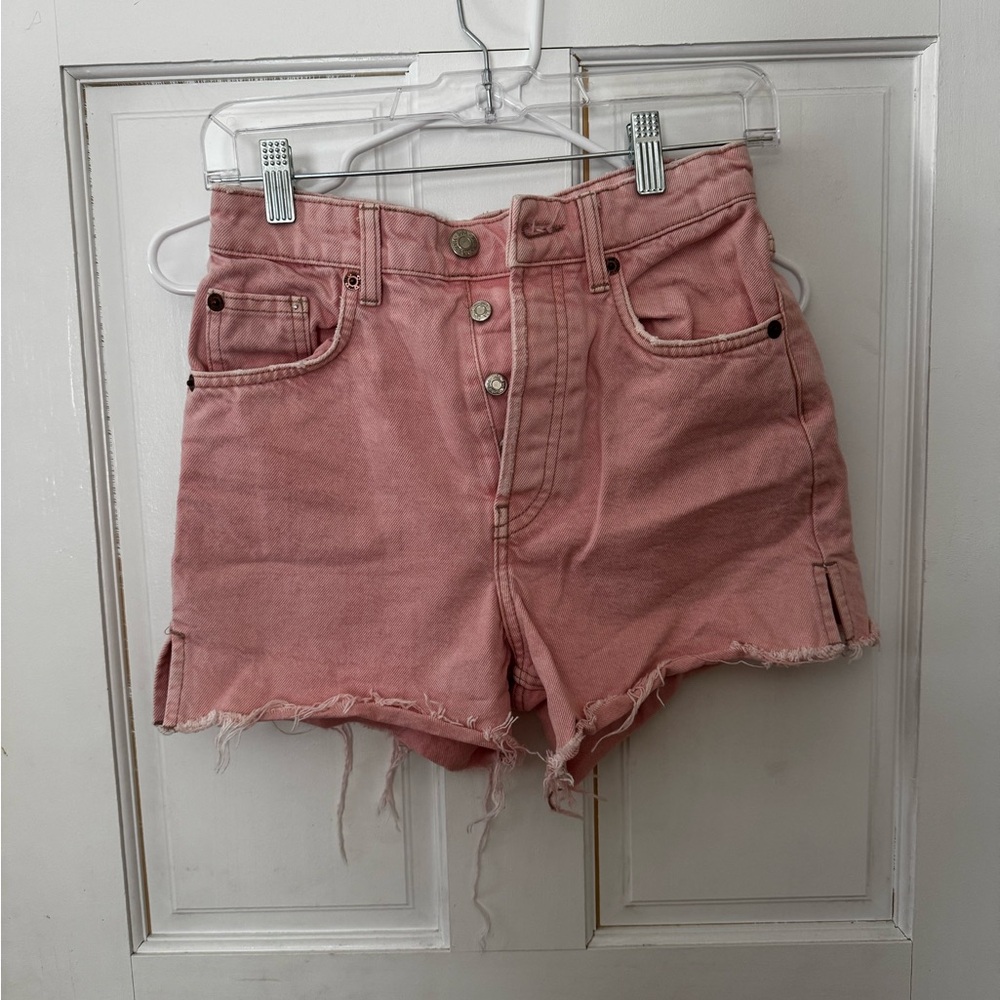 Zara Pink Denim Shorts